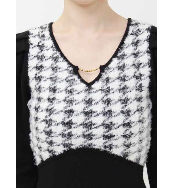 RESEXXY「ハウンドトゥースマーメイドニットワンピース」|ワンピース|