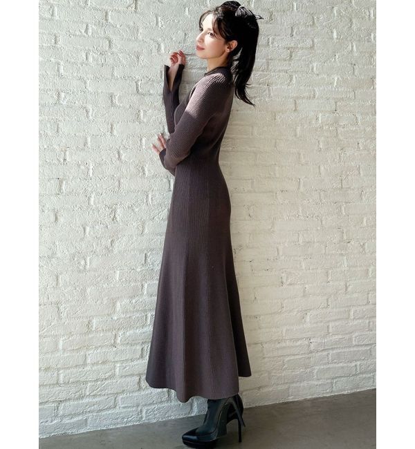 RESEXXY「【WEB限定】ラグランスリーブニットワンピース【M】」|ワンピース|