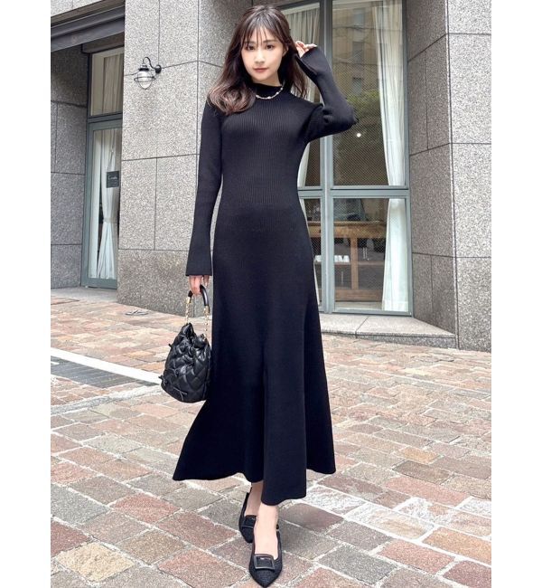 RESEXXY「【WEB限定】ラグランスリーブニットワンピース【M】」|ワンピース|