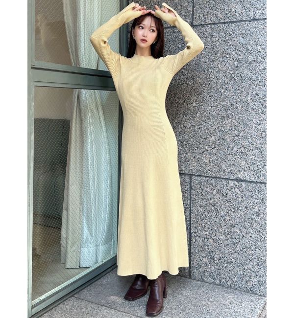 RESEXXY「【WEB限定】ラグランスリーブニットワンピース【M】」|ワンピース|