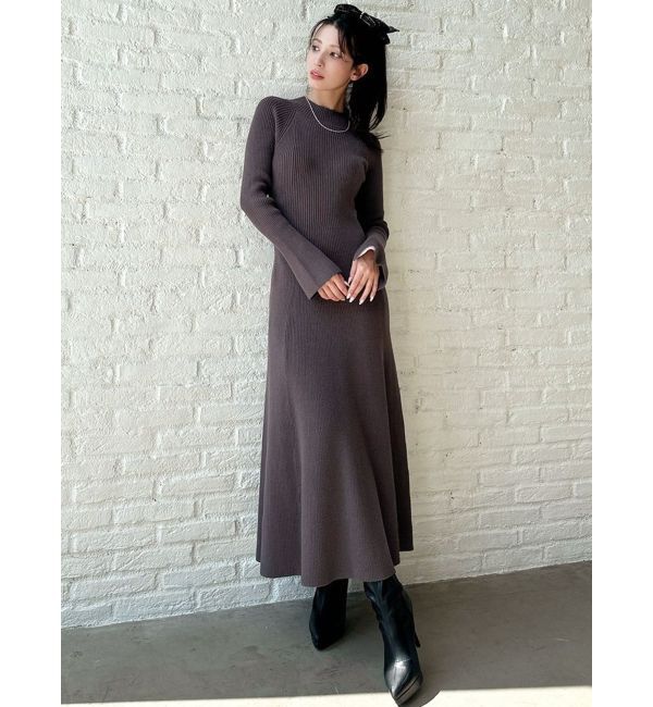 RESEXXY「【WEB限定】ラグランスリーブニットワンピース【M】」|ワンピース|