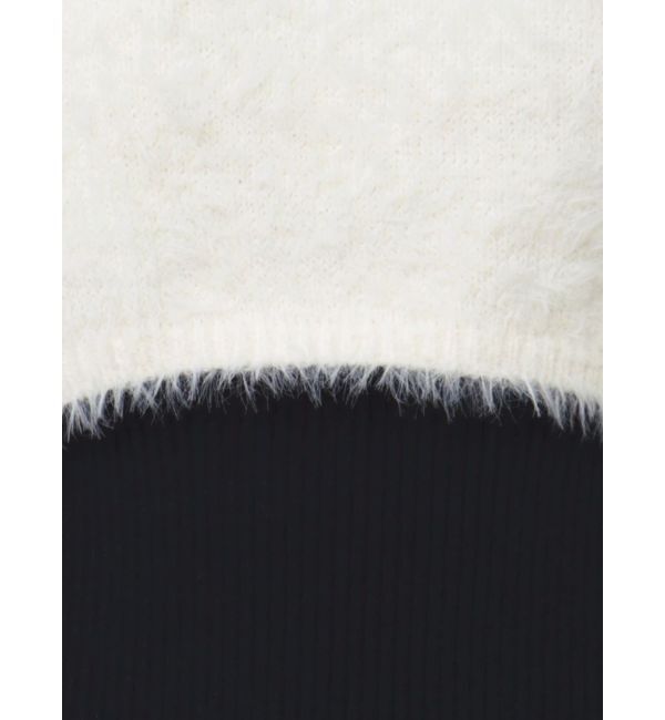 RESEXXY「シャギーレイヤードリブニットワンピース」|ワンピース|