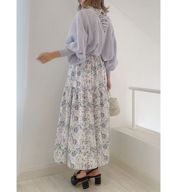 dazzlin「メッシュリボンリラックスカーディガン」|カーディガン|