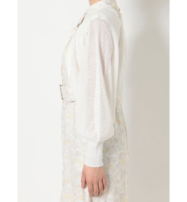 dazzlin「メッシュリボンリラックスカーディガン」|カーディガン|