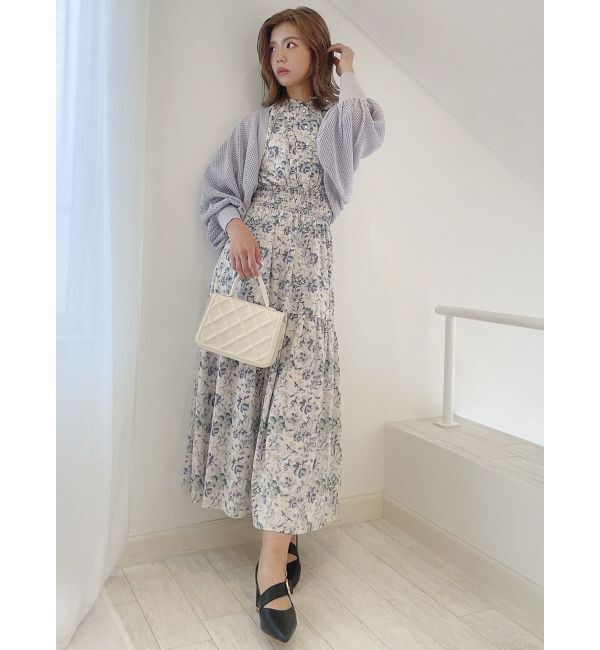 dazzlin「メッシュリボンリラックスカーディガン」|カーディガン|