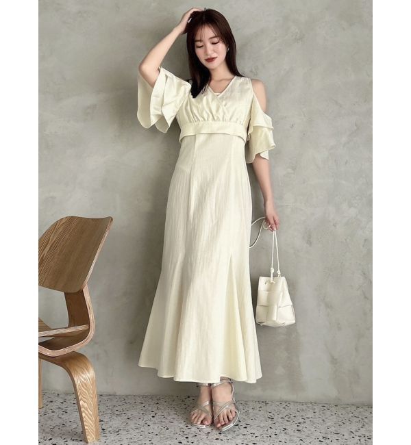 dazzlin「カシュクールコンビタイトワンピース」|ワンピース|