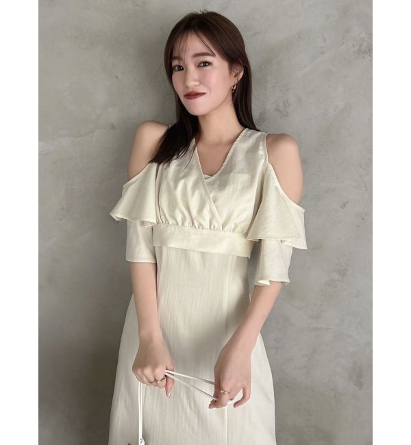 dazzlin「カシュクールコンビタイトワンピース」|ワンピース|