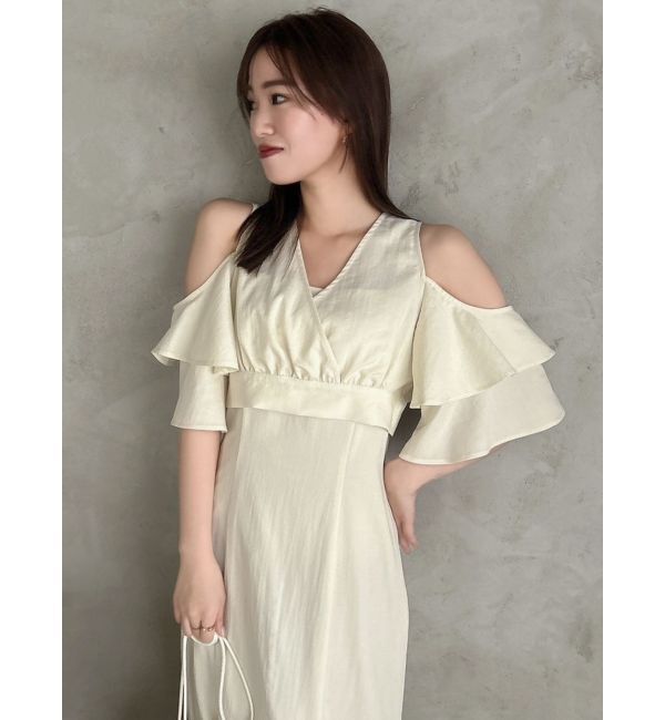 dazzlin「カシュクールコンビタイトワンピース」|ワンピース|