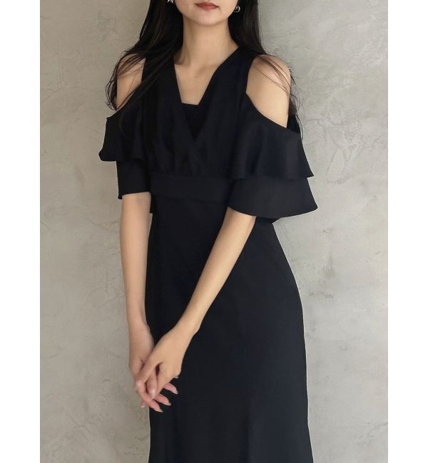 dazzlin「カシュクールコンビタイトワンピース」|ワンピース|