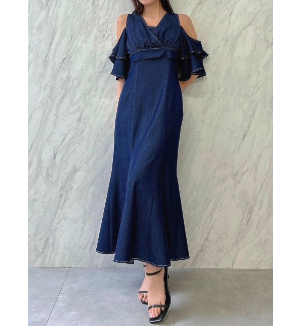 dazzlin「カシュクールコンビタイトワンピース」|ワンピース|