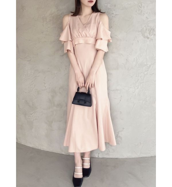 dazzlin「カシュクールコンビタイトワンピース」|ワンピース|