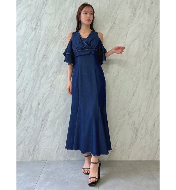 dazzlin「カシュクールコンビタイトワンピース」|ワンピース|