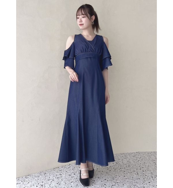 dazzlin「カシュクールコンビタイトワンピース」|ワンピース|