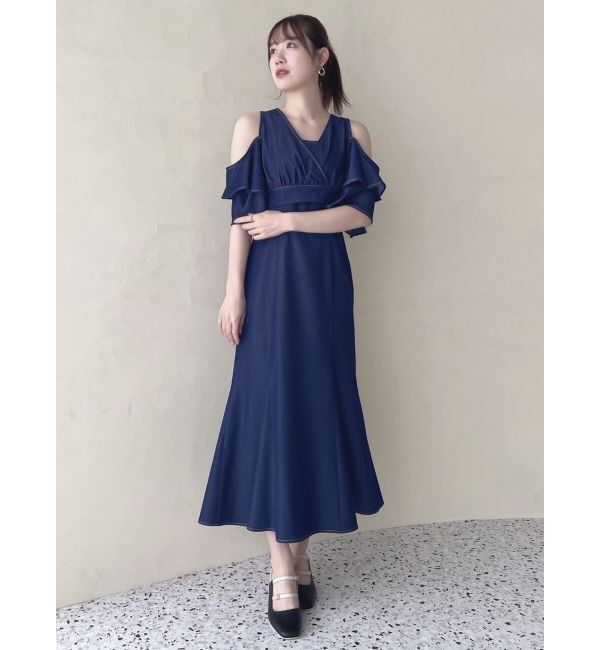 dazzlin「カシュクールコンビタイトワンピース」|ワンピース|