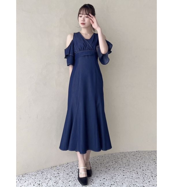 dazzlin「カシュクールコンビタイトワンピース」|ワンピース|