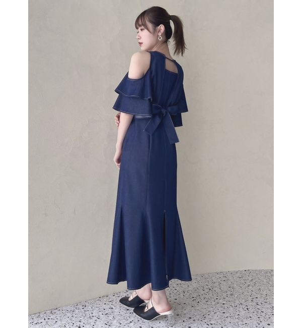 dazzlin「カシュクールコンビタイトワンピース」|ワンピース|