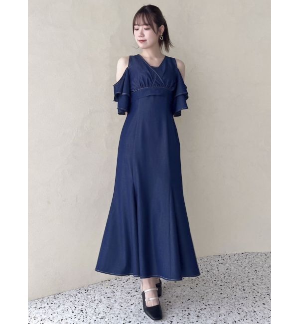 dazzlin「カシュクールコンビタイトワンピース」|ワンピース|