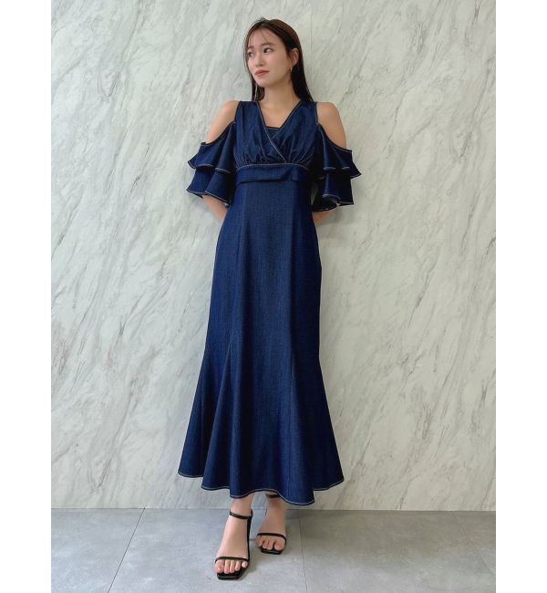 dazzlin「カシュクールコンビタイトワンピース」|ワンピース|