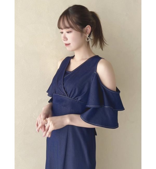 dazzlin「カシュクールコンビタイトワンピース」|ワンピース|