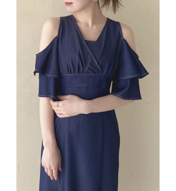 dazzlin「カシュクールコンビタイトワンピース」|ワンピース|