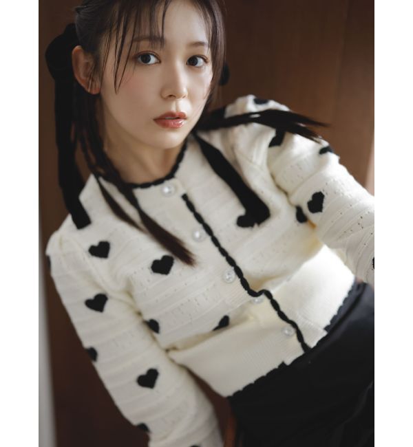 dazzlin「ハートジャカードカーデトップス」|カーディガン|