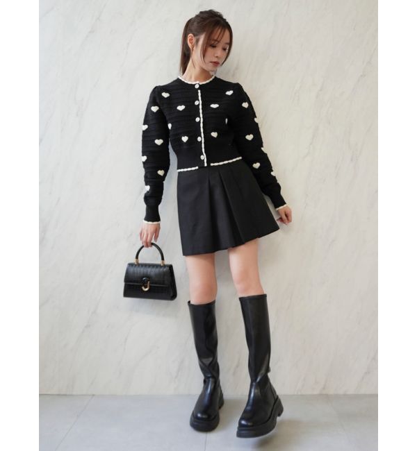 dazzlin「ハートジャカードカーデトップス」|カーディガン|