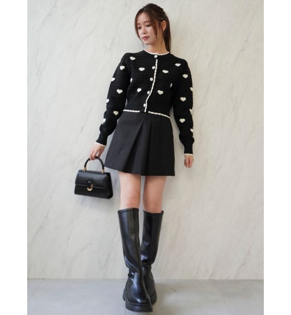 dazzlin「ハートジャカードカーデトップス」|カーディガン|