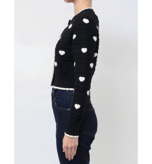 dazzlin「ハートジャカードカーデトップス」|カーディガン|