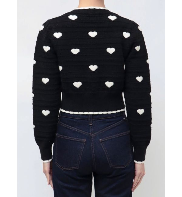 dazzlin「ハートジャカードカーデトップス」|カーディガン|