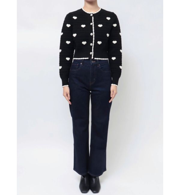 dazzlin「ハートジャカードカーデトップス」|カーディガン|