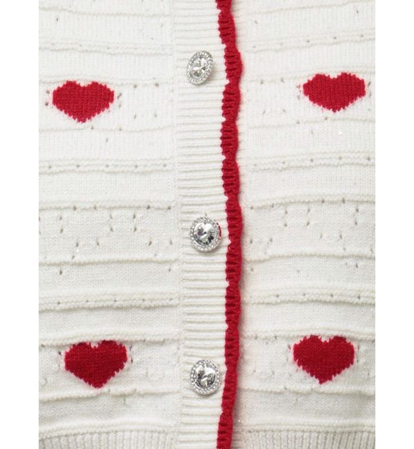 dazzlin「ハートジャカードカーデトップス」|カーディガン|
