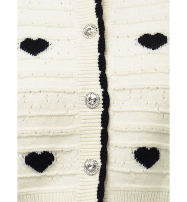 dazzlin「ハートジャカードカーデトップス」|カーディガン|