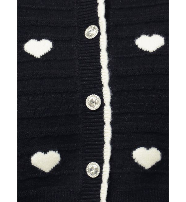 dazzlin「ハートジャカードカーデトップス」|カーディガン|