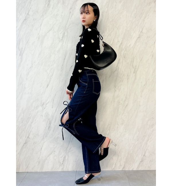 dazzlin「ハートジャカードカーデトップス」|カーディガン|