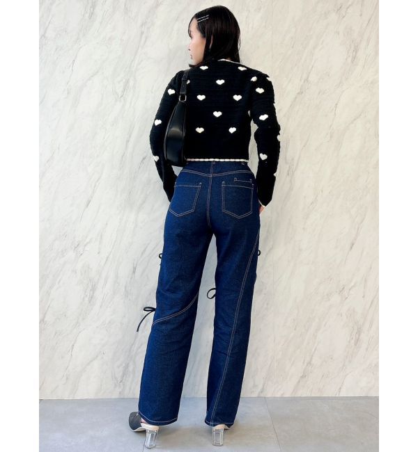 dazzlin「ハートジャカードカーデトップス」|カーディガン|