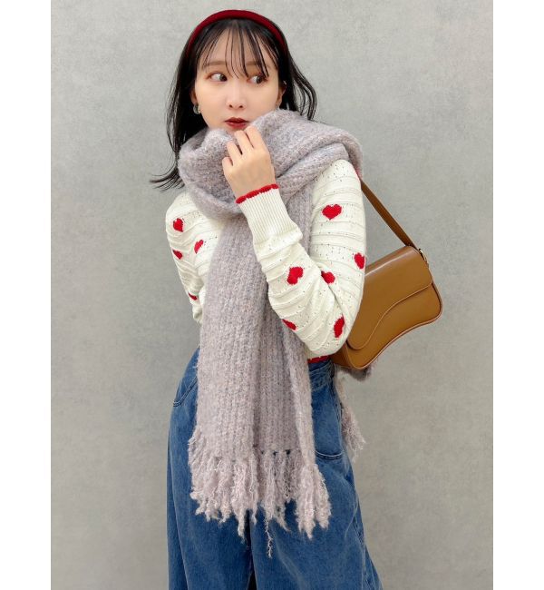 dazzlin「ハートジャカードカーデトップス」|カーディガン|