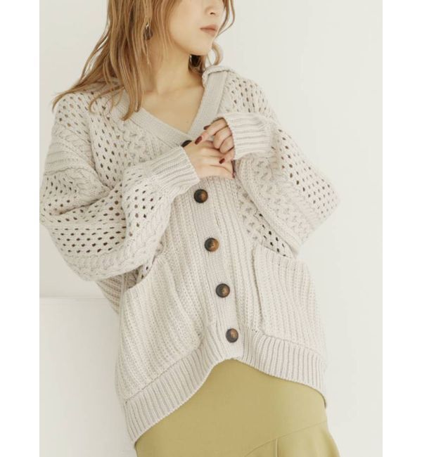MURUA「セーラーカラーカーデ」|カーディガン|アイボリー