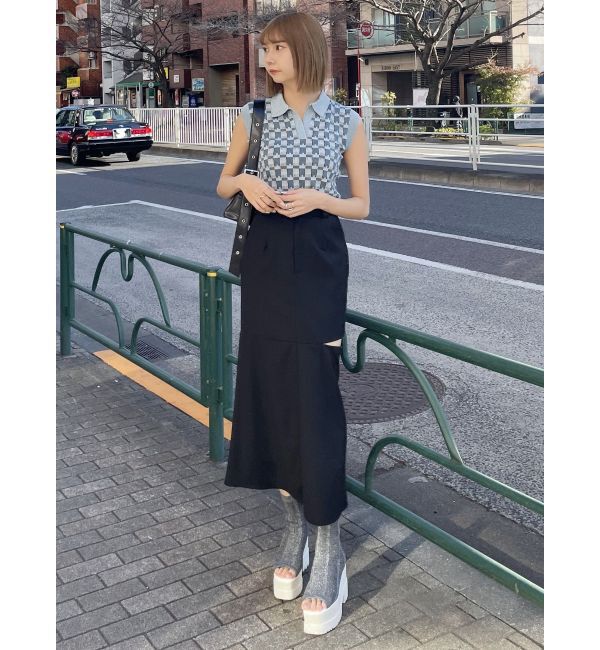 MURUA「ジャガードパターンニットポロ」|ポロシャツ|