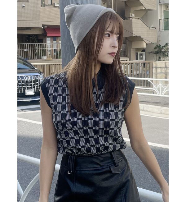 MURUA「ジャガードパターンニットポロ」|ポロシャツ|