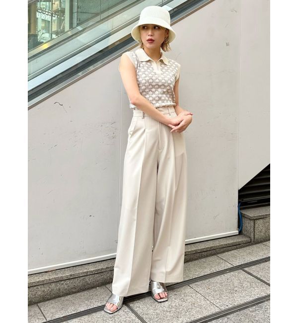 MURUA「ジャガードパターンニットポロ」|ポロシャツ|