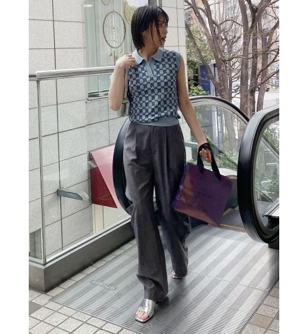 MURUA「ジャガードパターンニットポロ」|ポロシャツ|