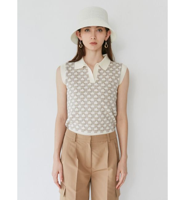 MURUA「ジャガードパターンニットポロ」|ポロシャツ|