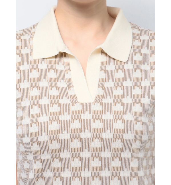 MURUA「ジャガードパターンニットポロ」|ポロシャツ|