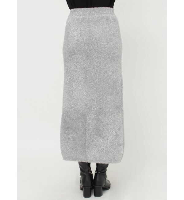 MURUA「ラメニットナロースカート」|スカート|