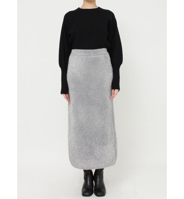 MURUA「ラメニットナロースカート」|スカート|