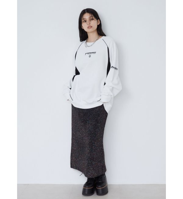 MURUA「ラメニットナロースカート」|スカート|