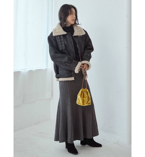 Ungrid「インソールデザインウエスタンブーツ」|ロングブーツ|