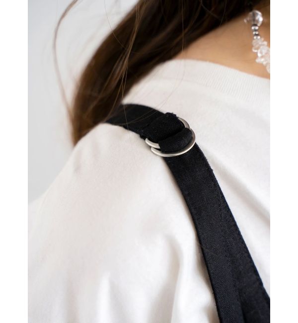 Ungrid「リネン混ショルダーデザインキャミワンピース」|ワンピース|