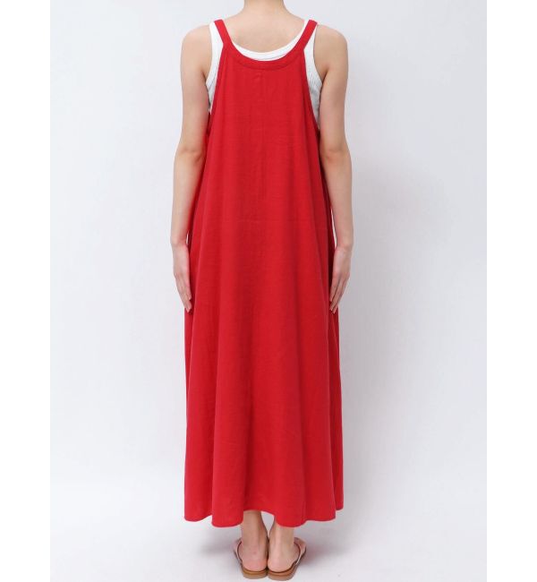 Ungrid「リネン混ショルダーデザインキャミワンピース」|ワンピース|