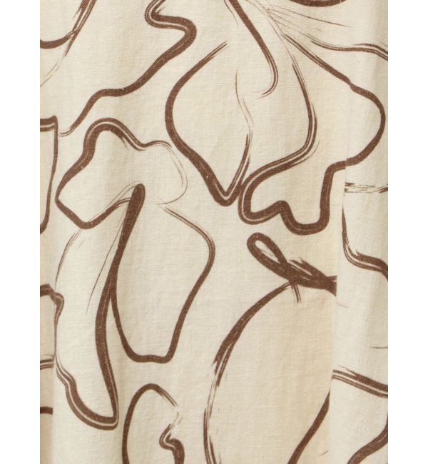 Ungrid「リネン混ショルダーデザインキャミワンピース」|ワンピース|